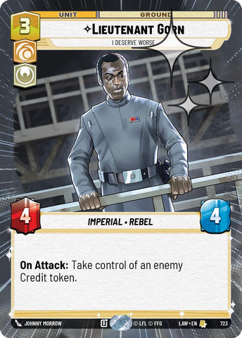 Lieutenant Gorn - I Deserve Worse (485) (Hyperspace Foil) (485) [A Lawless Time]