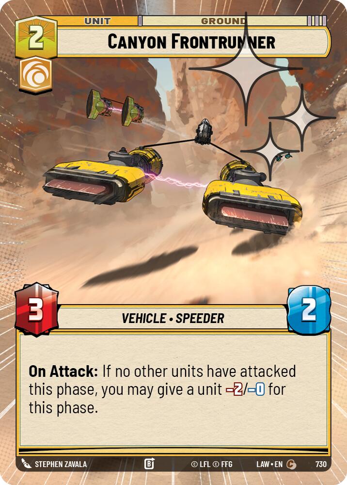 Canyon Frontrunner (492) (Hyperspace Foil) (492) [A Lawless Time]