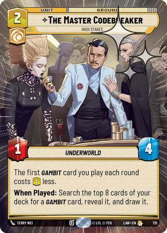 The Master Codebreaker - High Stakes (493) (Hyperspace Foil) (493) [A Lawless Time]