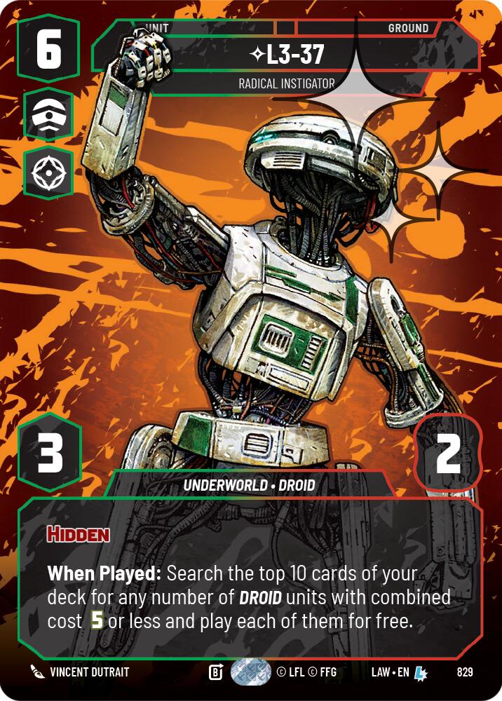 L3-37 - Radical Instigator (Prestige Foil) (829) (829) [A Lawless Time]