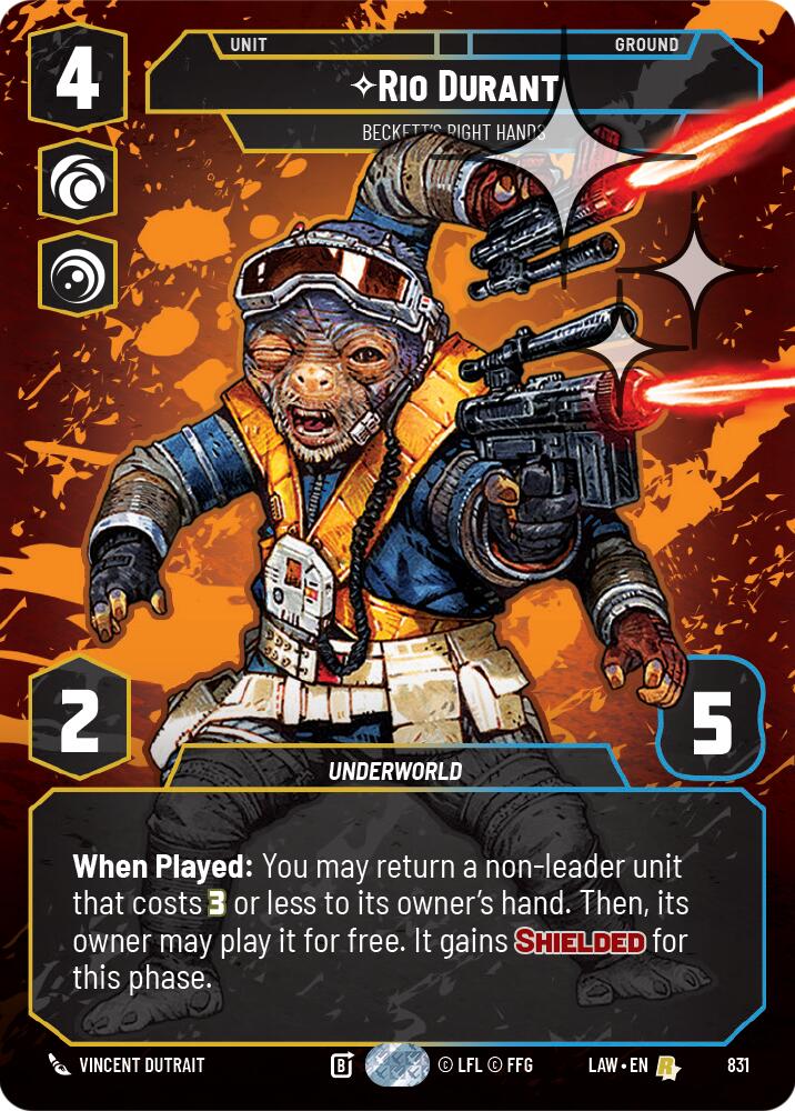 Rio Durant - Beckett's Right Hands (Prestige Foil) (831) (831) [A Lawless Time]