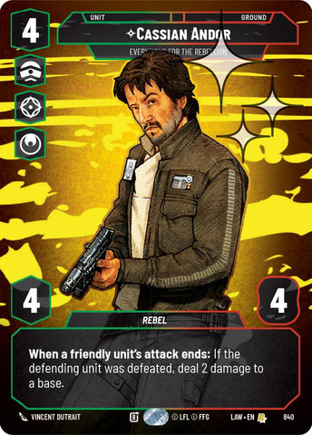 Cassian Andor - Everything for the Rebellion (Prestige Foil) (840) (840) [A Lawless Time]
