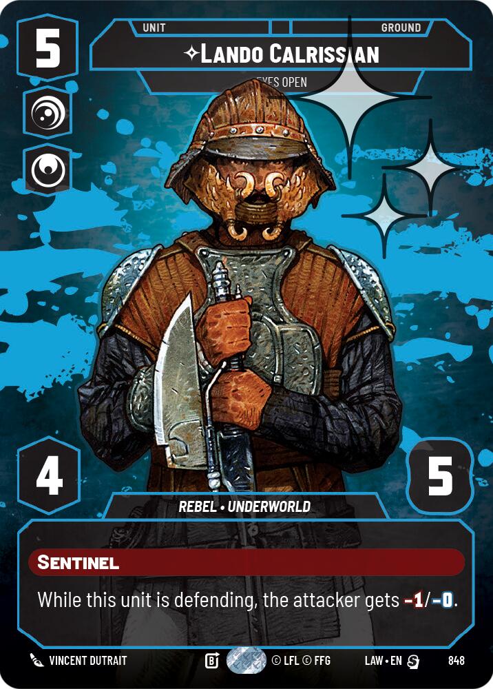 Lando Calrissian - Eyes Open (Prestige Foil) (848) (848) [A Lawless Time]