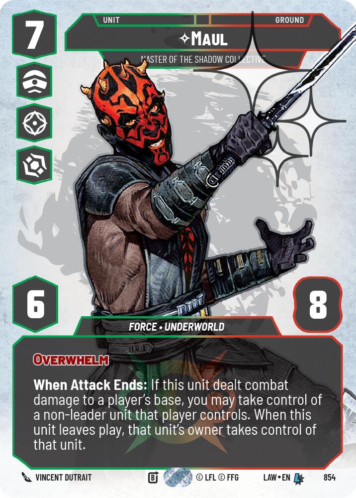 Maul - Master of the Shadow Collective (Prestige Foil) (854) (854) [A Lawless Time]
