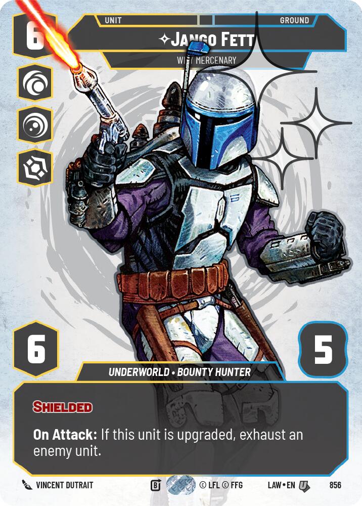 Jango Fett - Wily Mercenary (Prestige Foil) (856) (856) [A Lawless Time]