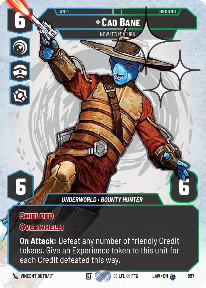 Cade Bane - Now It's My Turn (Prestige Foil) (857) (857) [A Lawless Time]