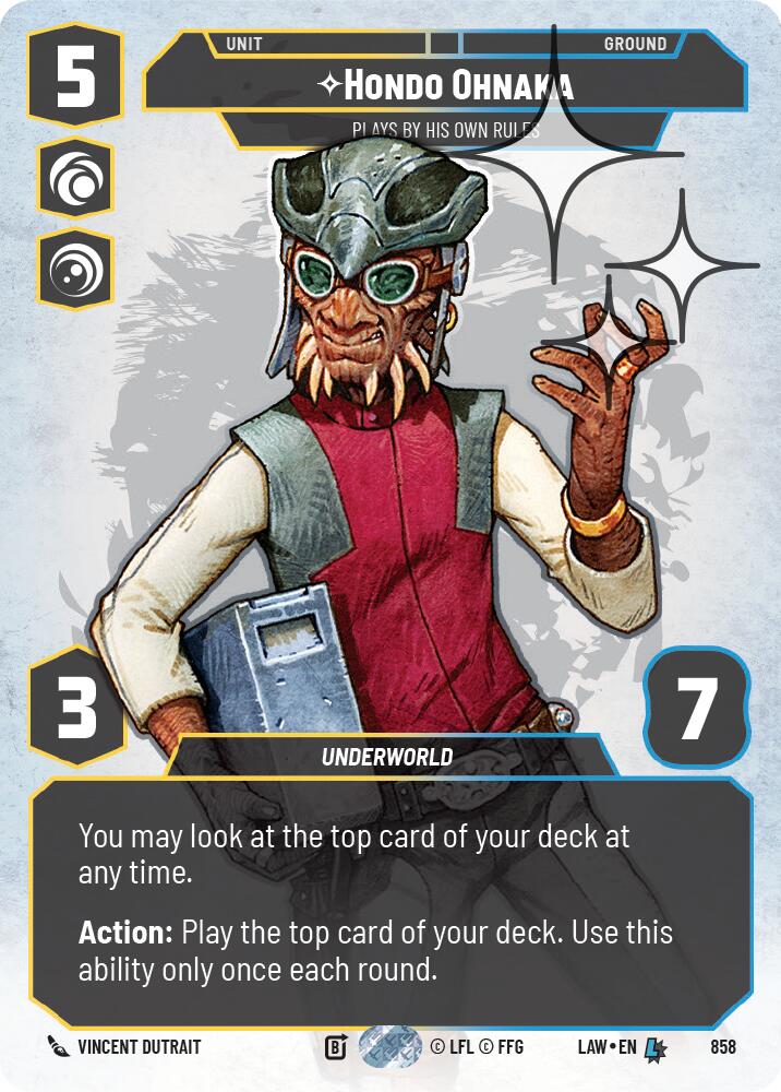 Hondo Ohnaka - Plays By His Own Rules (Prestige Foil) (858) (858) [A Lawless Time]