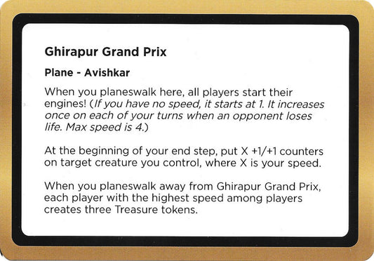 Ghirapur Grand Prix (Black Lotus Unknown Planechase) [Oversize Cards]