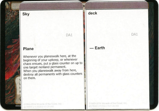 Sky Deck (Black Lotus Unknown Planechase) [Oversize Cards]
