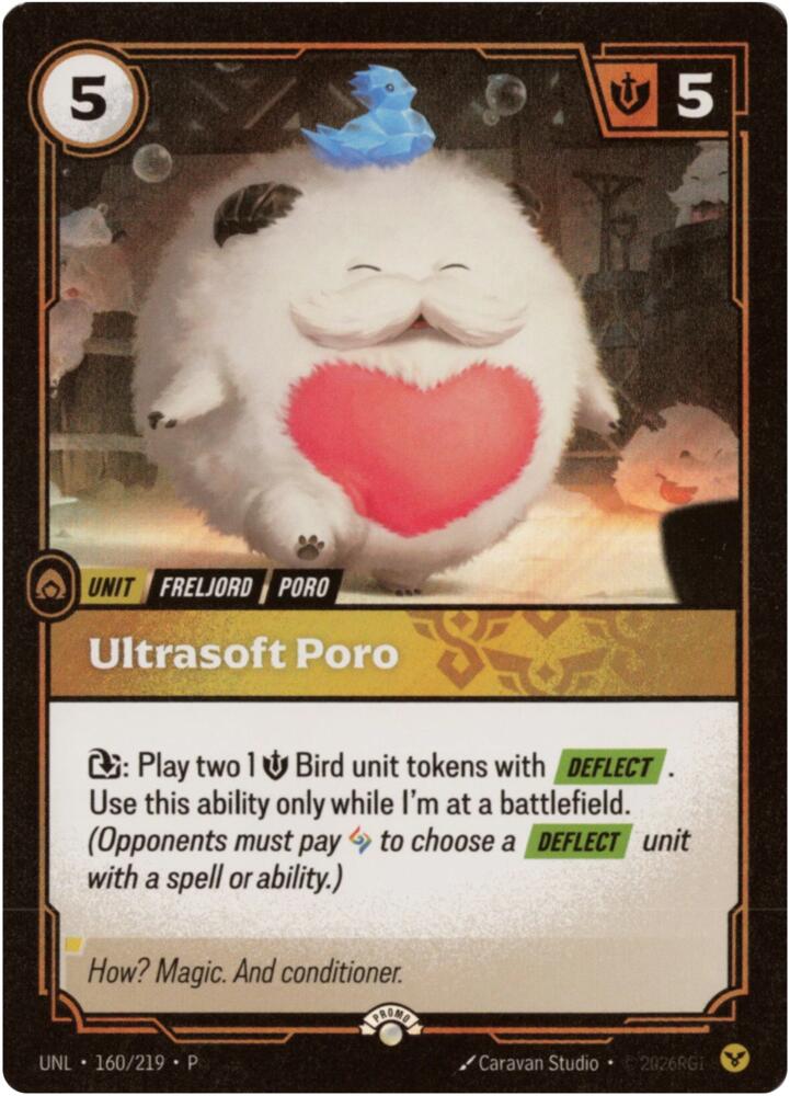 Ultrasoft Poro (160/219) [Riftbound Organized Play Promotional Cards]