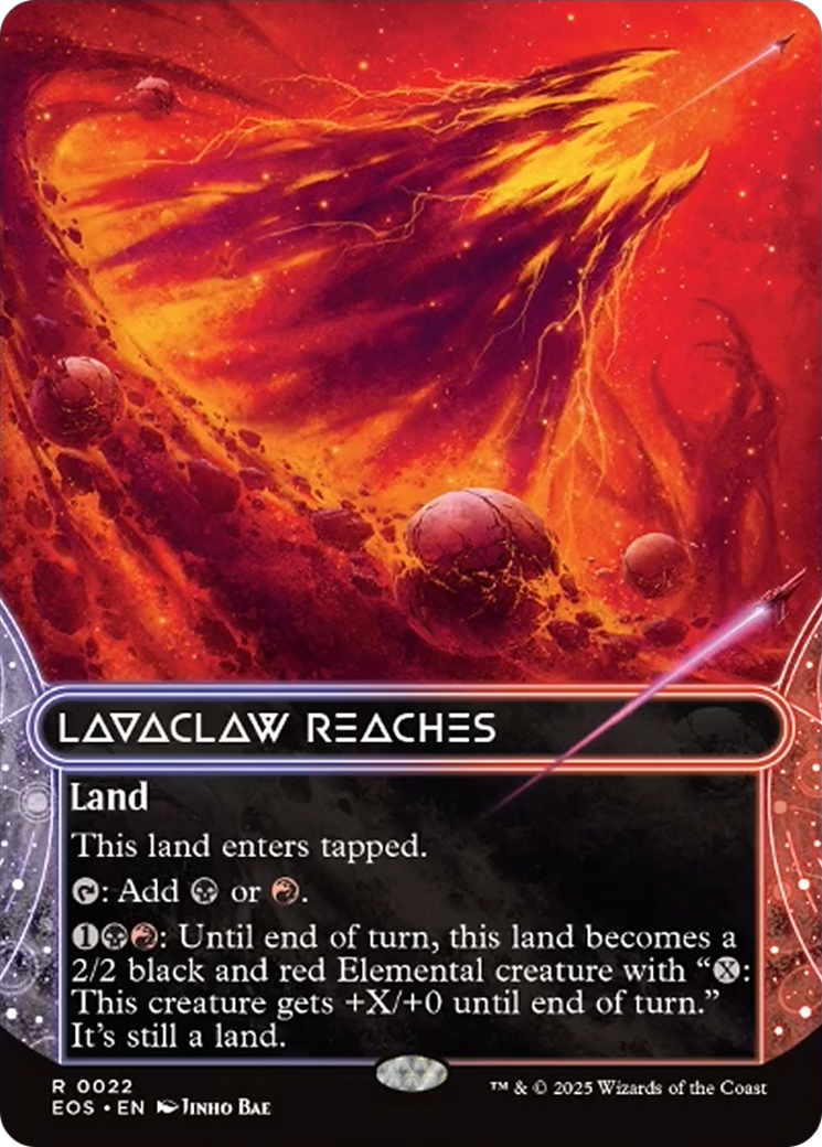 Lavaclaw Reaches (0022) (Borderless) [Edge of Eternities: Stellar Sights]