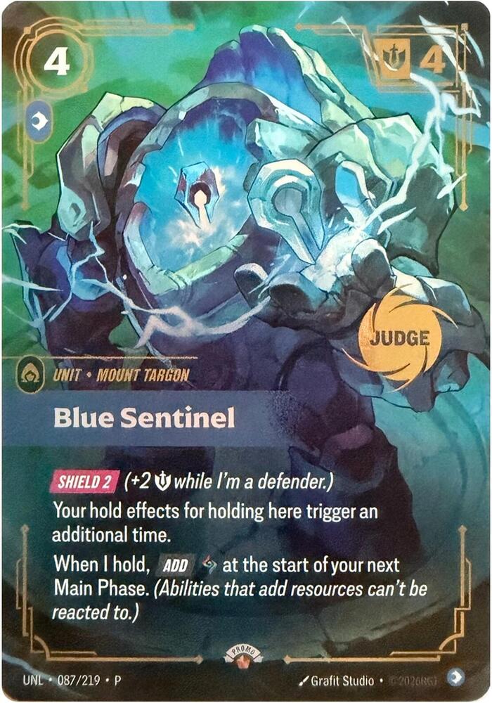 Blue Sentinel (087/219) [Riftbound Judge Promotional Cards]