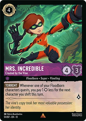 Mrs. Incredible - Created by the Vine (51/204) [Attack of the Vine!]