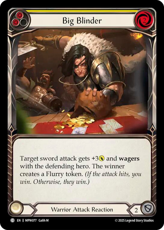 Big Blinder (Yellow) [MPW077] (Mastery Pack Warrior)  Rainbow Foil