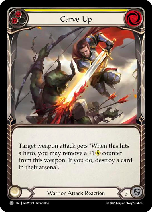 Carve Up (Yellow) [MPW079] (Mastery Pack Warrior)  Rainbow Foil
