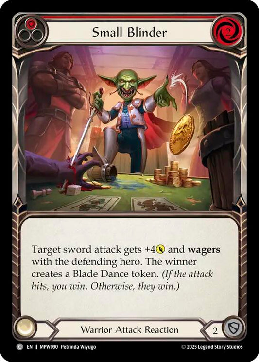 Small Blinder (Red) [MPW090] (Mastery Pack Warrior)  Rainbow Foil