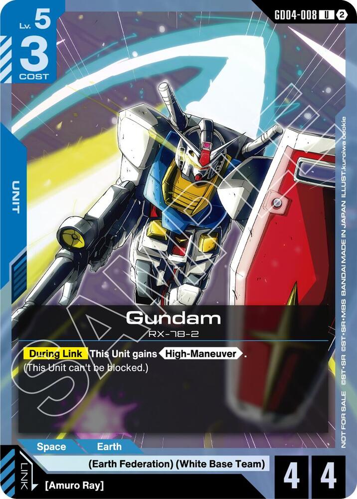 Gundam (GD04-008) (WCS 26-27 Participation Pack Vol.2) (GD04-008) [Gundam Promotional Cards]