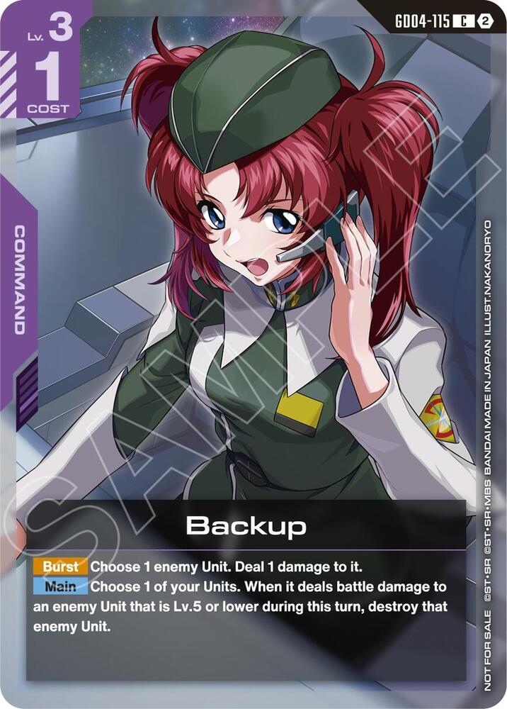 Backup (Event Pack 02) (GD04-115) [Gundam Promotional Cards]