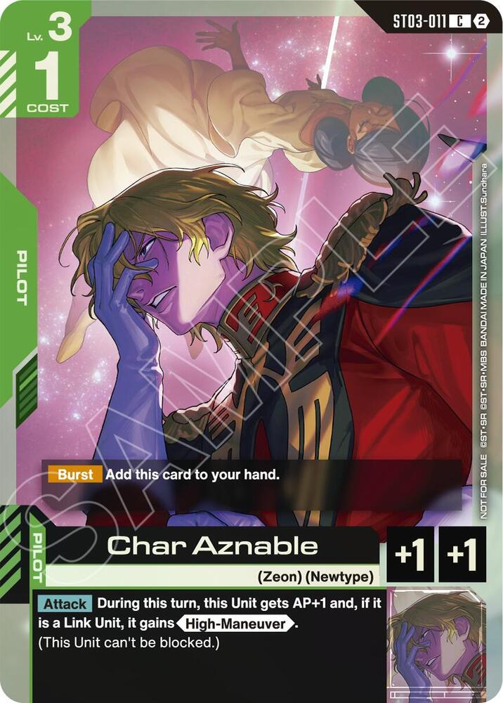 Char Aznable (World Championship Regionals 26-27 Season 2) (ST03-011) [Gundam Promotional Cards]