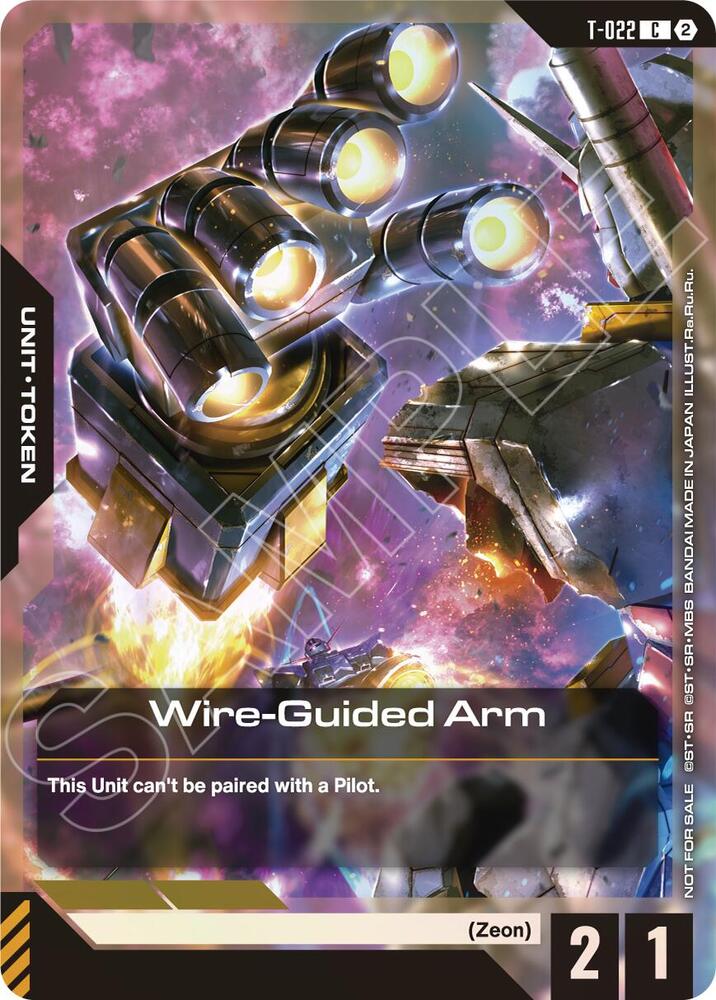 Wire-Guided Arm (T-022) Token (Right Hand) (World Championship Regionals 26-27 Season 2) (T-022) [Gundam Promotional Cards]