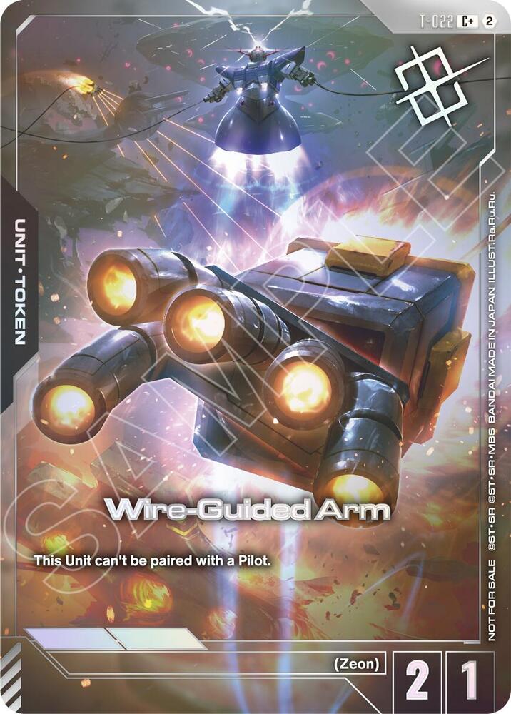 Wire-Guided Arm (T-022) Token (Left Hand) (World Championship Regionals 26-27 Season 2) (Finalist) (T-022) [Gundam Promotional Cards]