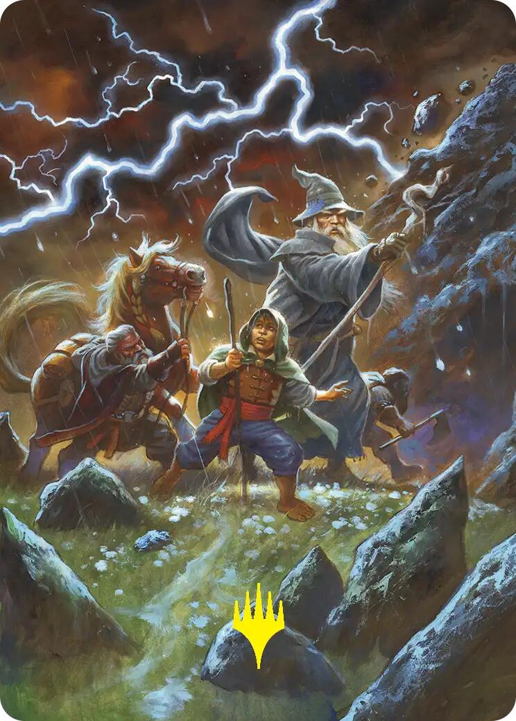 Call Forth the Tempest Art Card (Gold-Stamped) [The Hobbit Art Series]