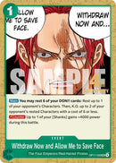 Withdraw Now and Allow Me to Save Face [The World's Strongest Warriors Release Event Cards]