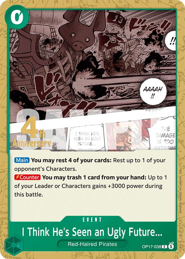 I Think He's Seen an Ugly Future... [The World's Strongest Warriors Release Event Cards]