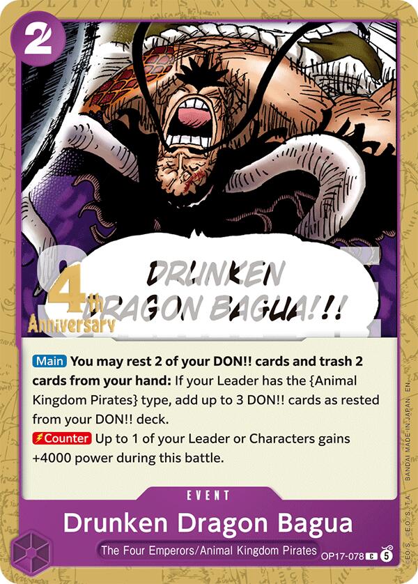 Drunken Dragon Bagua [The World's Strongest Warriors Release Event Cards]