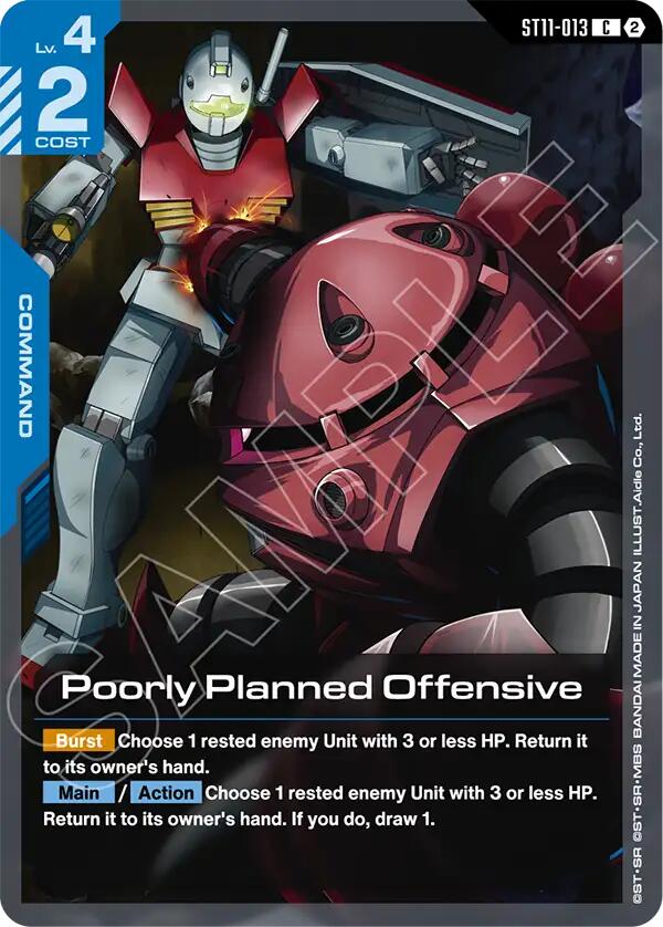 Poorly Planned Offensive (ST11-013) [Starter Deck 11: Aquatic Assault]