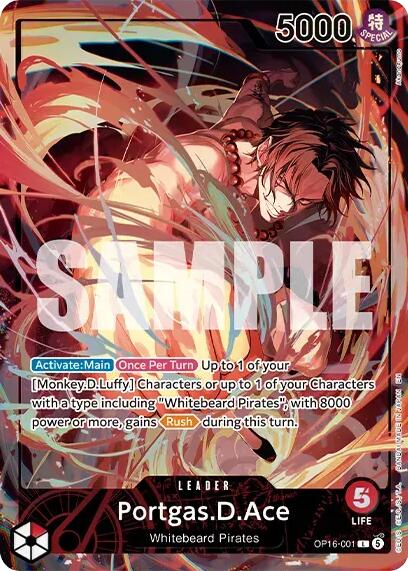Portgas.D.Ace (Official Playmat - Flame-Flame Fruit Coliseum Edition) [One Piece Promotion Cards]