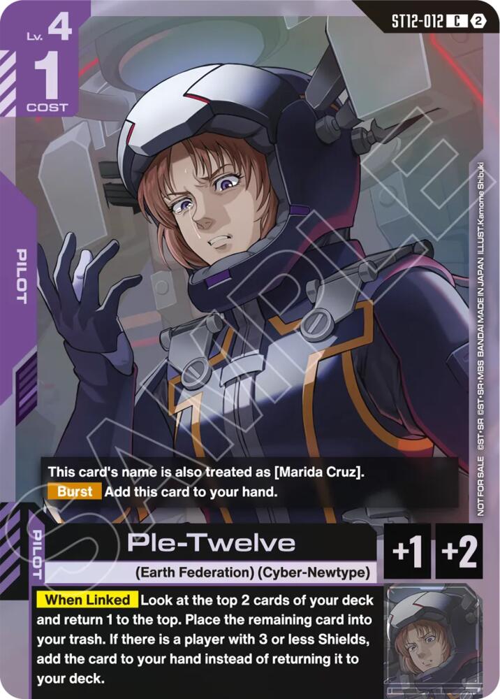 Ple-Twelve (ST11-ST14 Release Event) (ST12-012) [Gundam Promotional Cards]