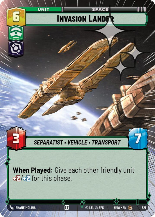 Invasion Lander (621) (Hyperspace Foil) (621) [Homeworlds]