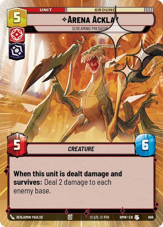 Arena Acklay - Screaming Predator (666) (Hyperspace Foil) (666) [Homeworlds]