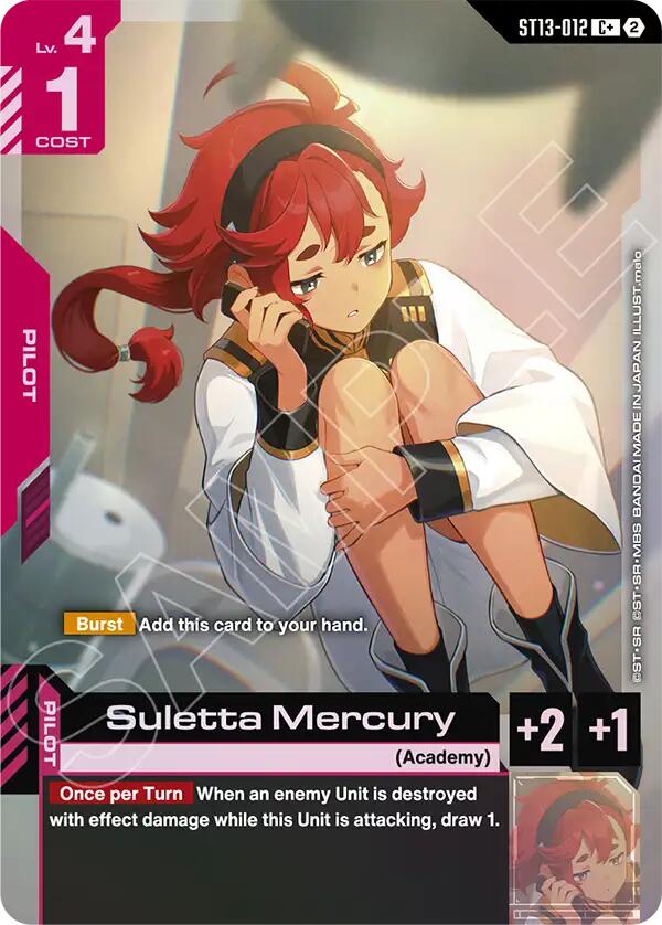 Suletta Mercury (C+) (ST13-012) [Starter Deck 13: Silent Barrage]