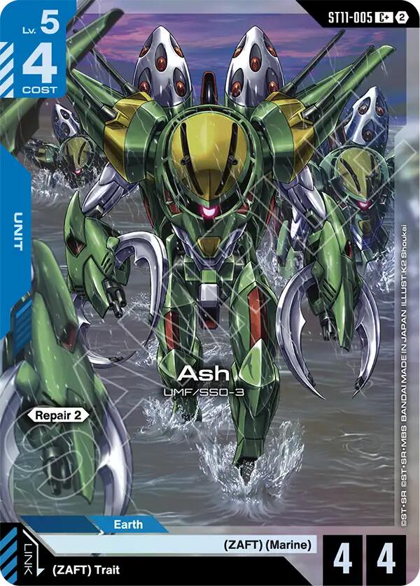 Ash (C+) (ST11-005) [Starter Deck 11: Aquatic Assault]
