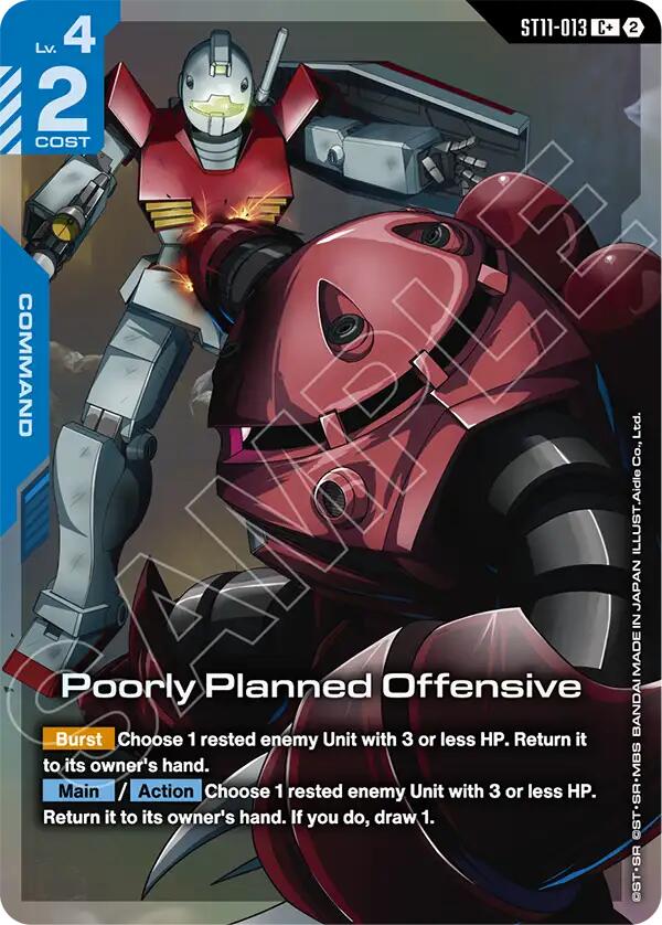 Poorly Planned Offensive (C+) (ST11-013) [Starter Deck 11: Aquatic Assault]