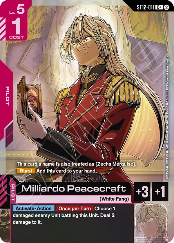 Milliardo Peacecraft (C+) (ST12-011) [Starter Deck 12: Raging Onslaught]