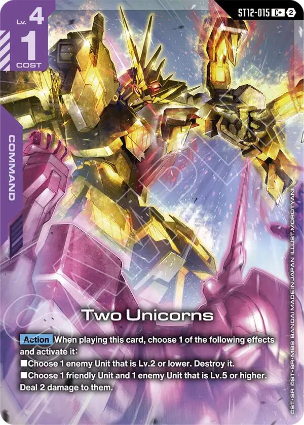 Two Unicorns (C+) (ST12-015) [Starter Deck 12: Raging Onslaught]