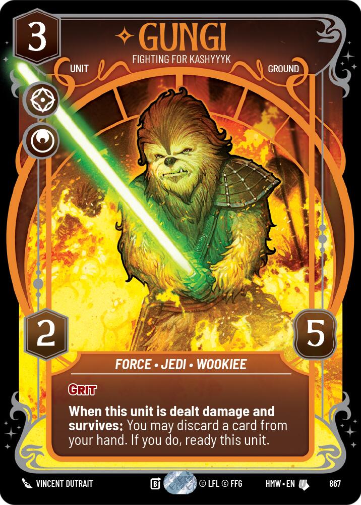 Gungi - Fighting for Kashyyyk (867) (Prestige Foil) (867) [Homeworlds]
