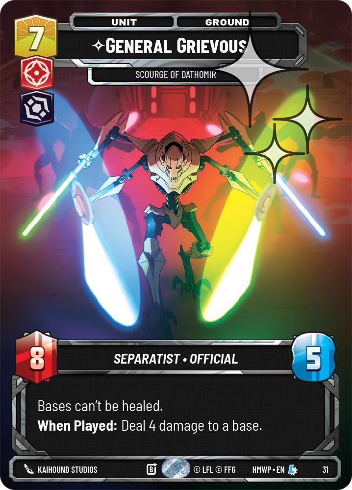 General Grievous - Scourge of Dathomir (31) (Foil) (31) [Homeworlds: Weekly Play]