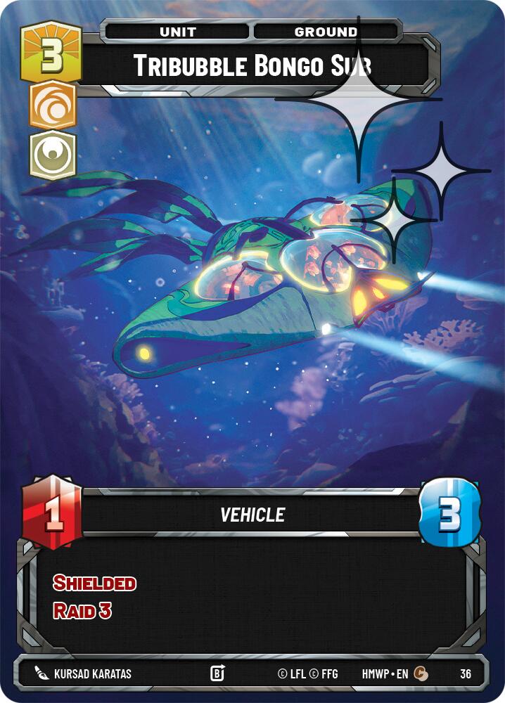 Tribubble Bongo Sub (36) (Foil) (36) [Homeworlds: Weekly Play]