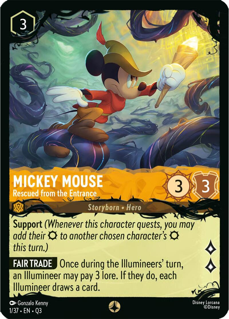 Mickey Mouse - Rescued from the Entrance (1/37) [Illumineer's Quest: The Great Hunny Rescue]