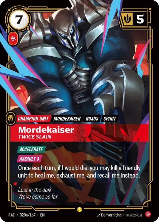 Mordekaiser, Twice Slain (Alternate Art) (020a/167) [Radiance]