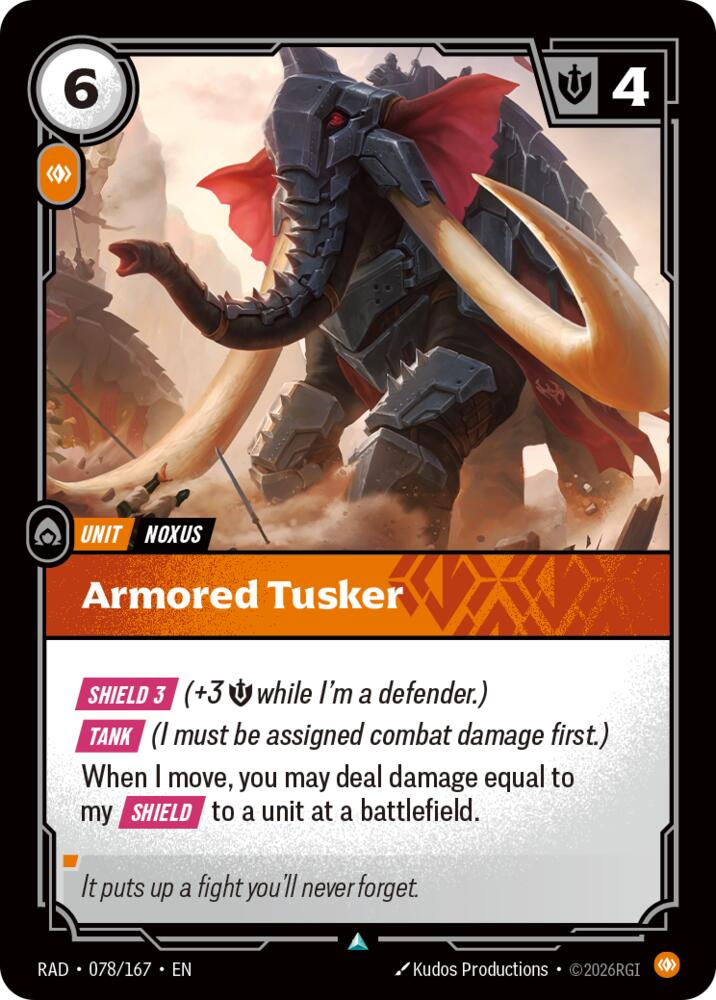 Armored Tusker (078/167) [Radiance]