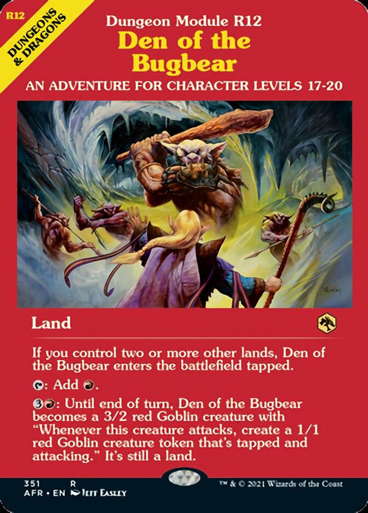 Den of the Bugbear (Dungeon Module) [Dungeons & Dragons: Adventures in the Forgotten Realms]