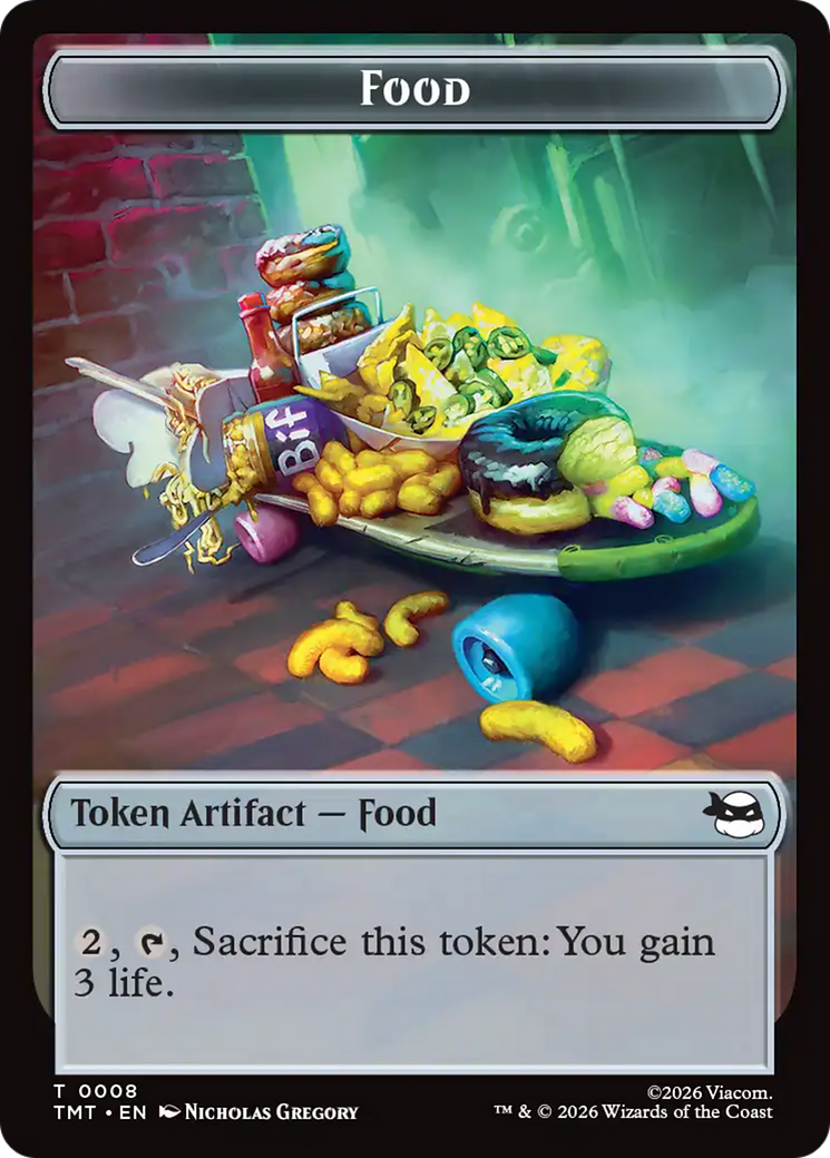 Ninja Turtle Spirit // Food Double-Sided Token [Teenage Mutant Ninja Turtles Tokens]
