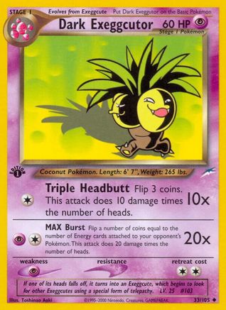 Dark Exeggutor (33/105) [Neo Destiny Unlimited]