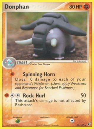 Donphan (30/107) (Stamped) [EX: Deoxys]