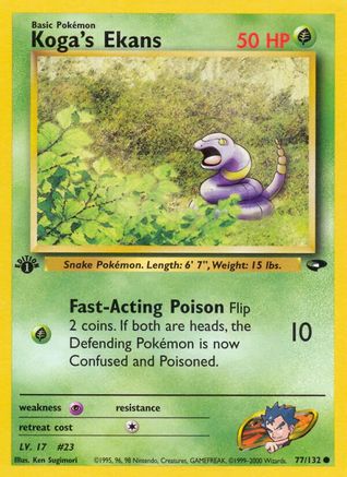 Koga's Ekans (77/132) [Gym Challenge Unlimited]